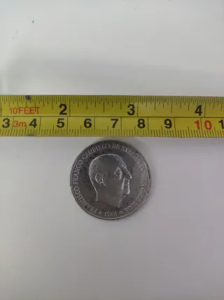 100 pesetas plata Franco 1966