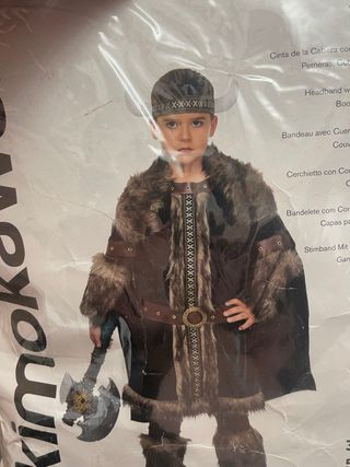 Disfraz Vikingo Guerrero Infantil talla 7:9