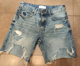 Bermudas Bershka desgastadas hombre Talla M