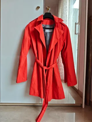 Gabardina Zara Mujer Naranja