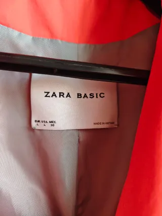Gabardina Zara Mujer Naranja