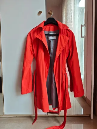 Gabardina Zara Mujer Naranja