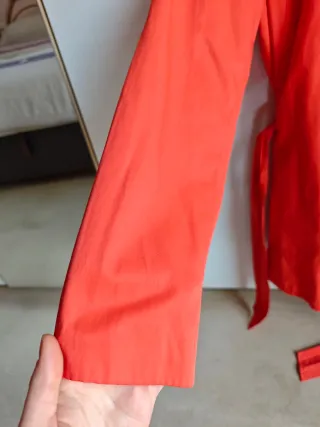 Gabardina Zara Mujer Naranja