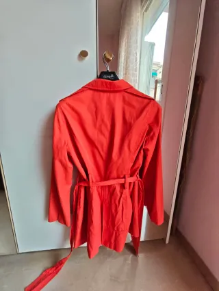 Gabardina Zara Mujer Naranja