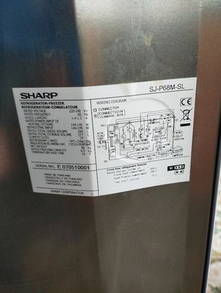 Frigorífico SHARP 76cm ancho (capacidad 577L)