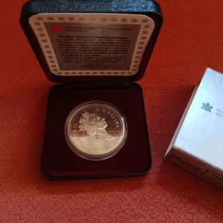 Moneda Canadá 1992 Plata 175 Aniversario