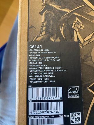 Asus ROG G16 i7 13ª RTX 4060 8GB
