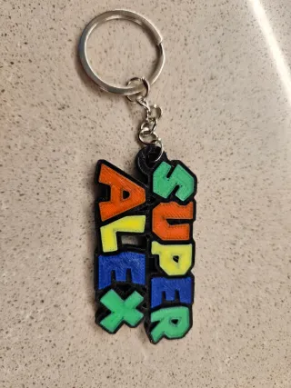 Portachiavi personalizzato stile Super Mario