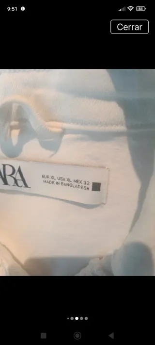 Cazadora vaquera blanca Talla XL