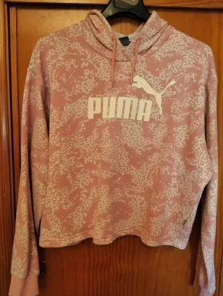 Sudadera Puma Mujer Rosa y Beige