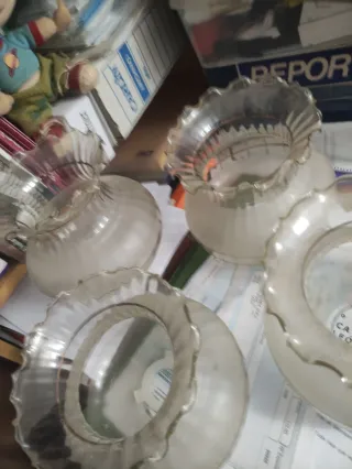 Tulipas pequeñas lámpara cristal