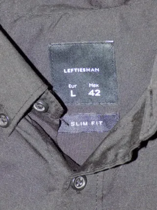 Camisa negra manga larga