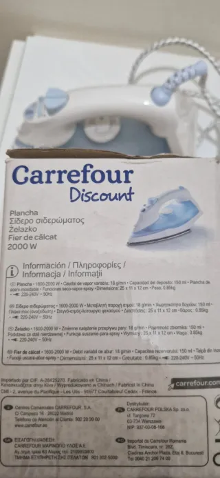 Plancha Carrefour 2000W