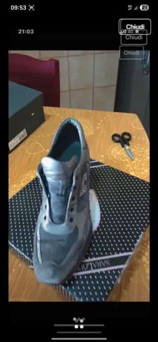 Scarpe Hogan grigio/argento