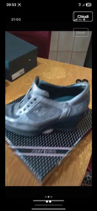 Scarpe Hogan grigio/argento