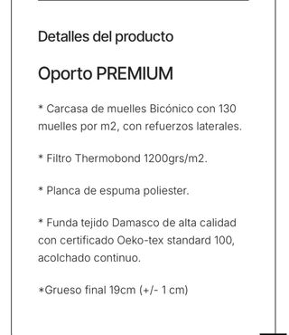 Oferta flash!! Colchón 150x190 cm tiene 3 años