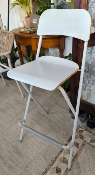Taburete Plegable Blanco Ikea