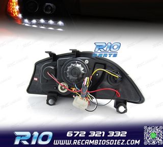 FAROS SEAT IBIZA 6L 02-08 LUZ DIURNA Y INTERMITENTE LED FOND