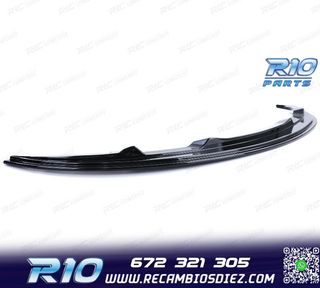 SPOILER LIP BMW E90 E91 08-12 LOOK M NEGRO BRILLO