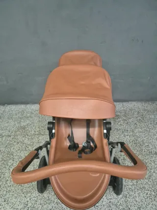 Cochecito Gemelar Premium Marrón
