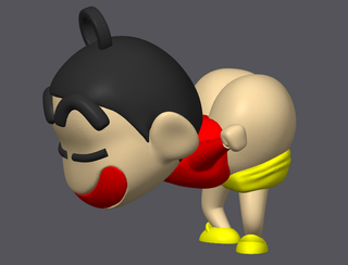 Figura Shin-chan estilo Superman