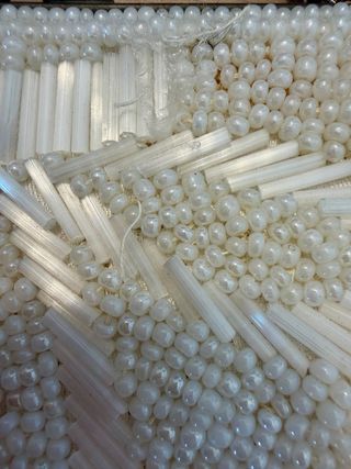 Borsa cerimonia perla antica clutch 50s