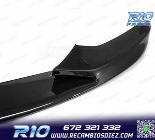 SPOILER LIP FRONTAL BMW F32 F33 F36 LOOK M PERFORMANCE NEGRO