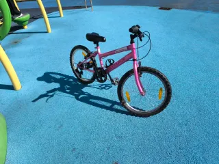 Bicicleta 20 6 velocidades rosa
