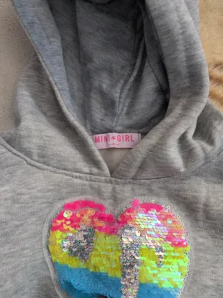 Lote 2 sudaderas con capucha niña talla 4,poco uso