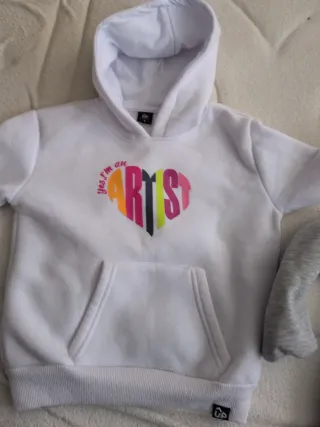 Lote 2 sudaderas con capucha niña talla 4,poco uso