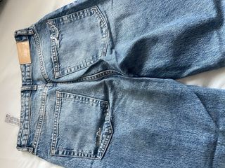 Tejanos Mom Slim Azules Rotos