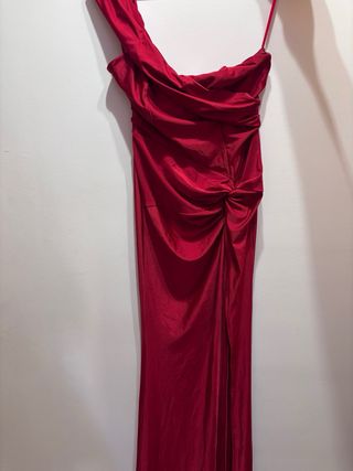 Vestido fiesta rojo SHEIN talla S,largo