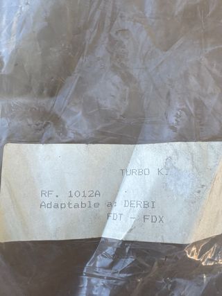 Tubo de escape Turbo Kit Derbi FDX-FDT