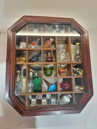 Miniaturas Perfume Caja Madera