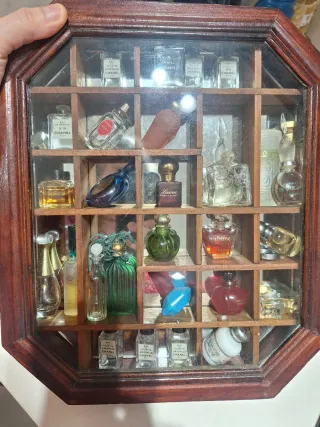 Miniaturas Perfume Caja Madera