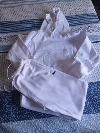 Conjunto deportivo mujer blanco talla s equivalen