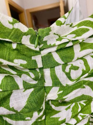 Vestido Zara verde estampado floral