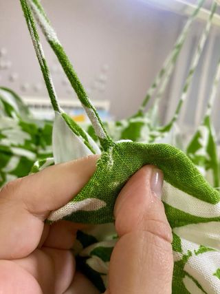 Vestido Zara verde estampado floral