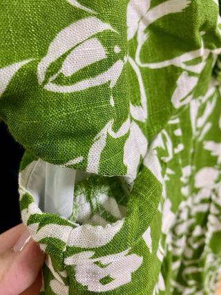 Vestido Zara verde estampado floral