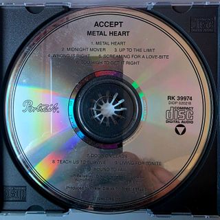 Accept – Metal Heart – CD – 1985