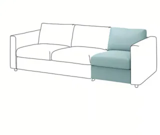 Copertura Ikea Vimle 1 posto Saxemara