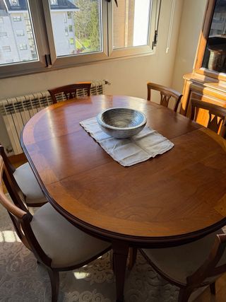 Mesa comedor madera cerezo