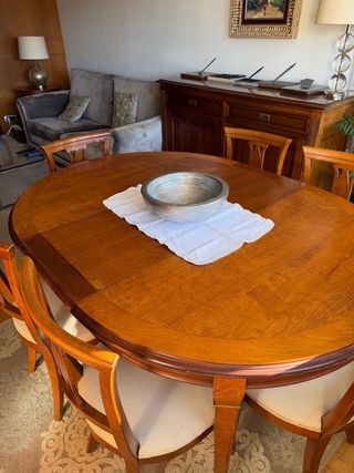 Mesa comedor madera cerezo