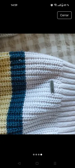 Jersey Hollister Rayas Multicolor Talla XS