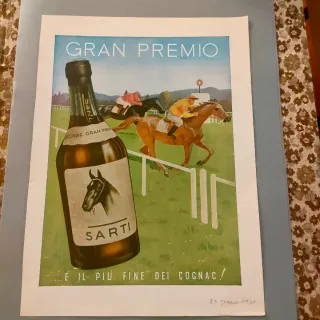 Pubblicità Cognac Sarti Gran Premio 1941
