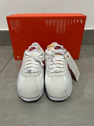 Nike Cortez TXT Mujer Rojo Blanco