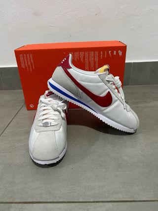 Nike Cortez TXT Mujer Rojo Blanco