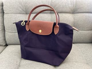 Bolso Longchamp Malva Piel y Nylon