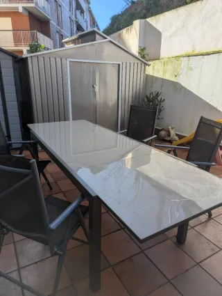 Mesa extensible de exterior