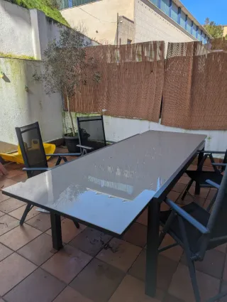 Mesa extensible de exterior